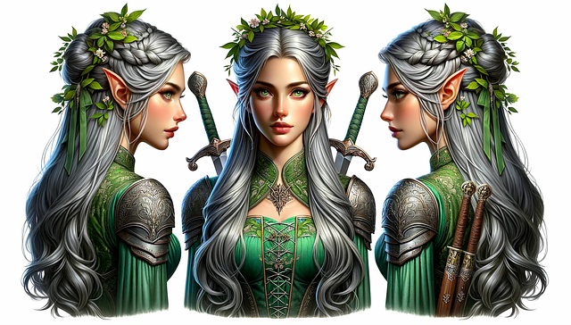 Free ai generated elf elven illustration