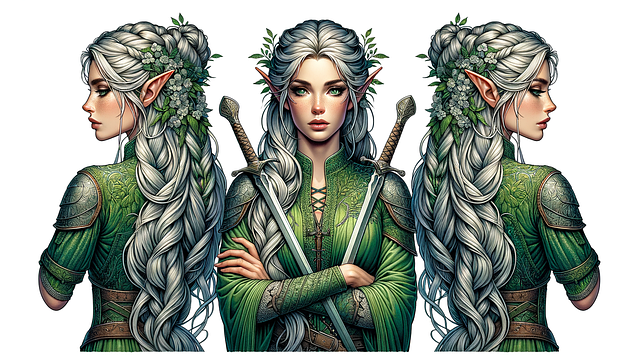 Free ai generated elf elven illustration