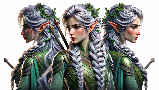 Free ai generated elf elven illustration