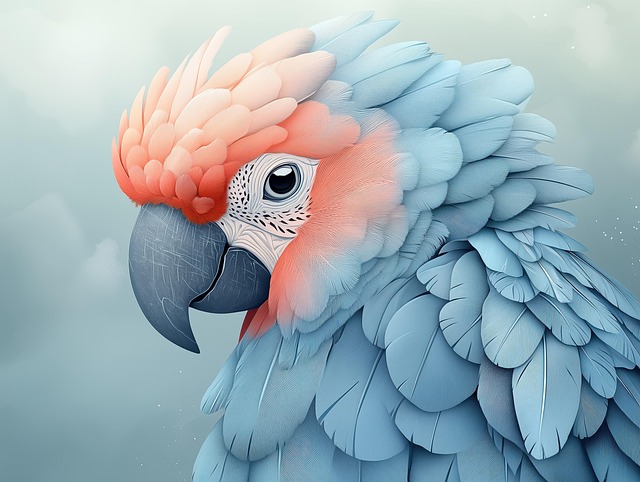 Free ai generated parrot bird illustration