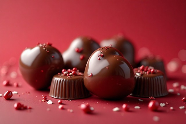 Free valentine's day chocolates bonbons illustration
