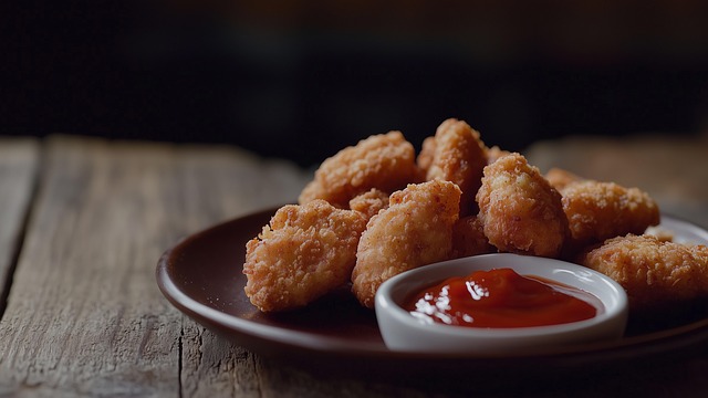 Free ai generated chicken nuggets plate illustration