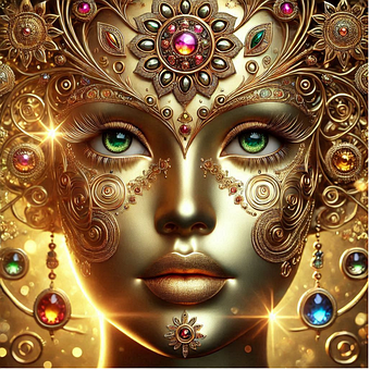 Free Gold Woman illustration and picture