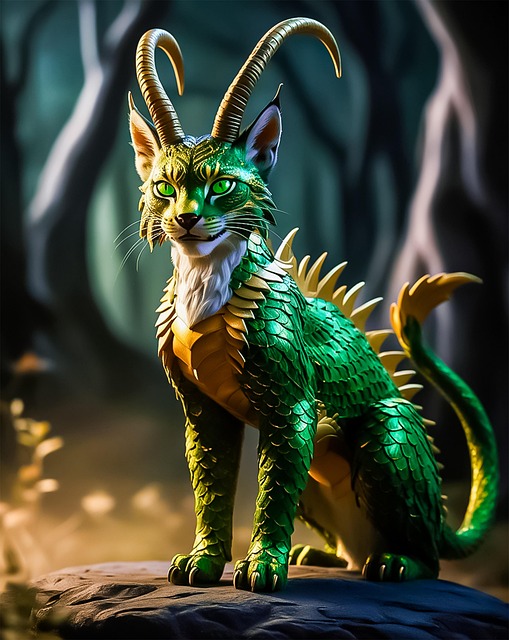 Free Digital Cat Cat illustration and picture