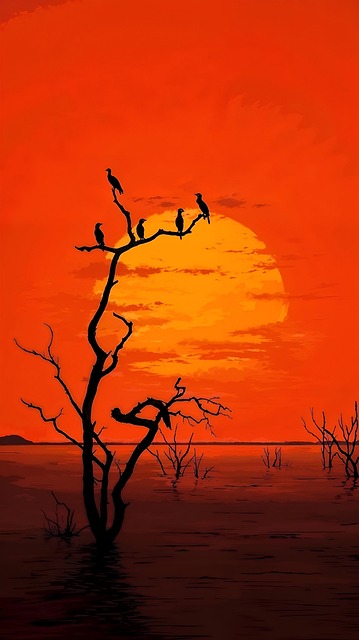 Free Sunset Nature illustration and picture