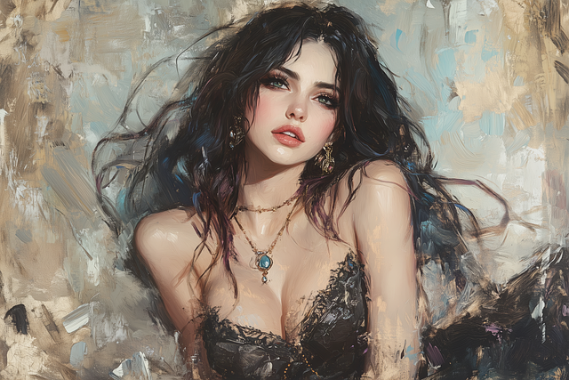 Free woman goddess ishtar illustration