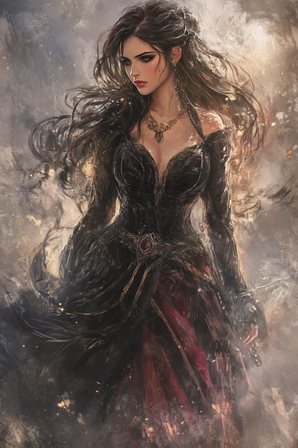 Free woman goddess ishtar illustration