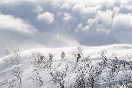 산, 풍경, 자연, 등산, 눈