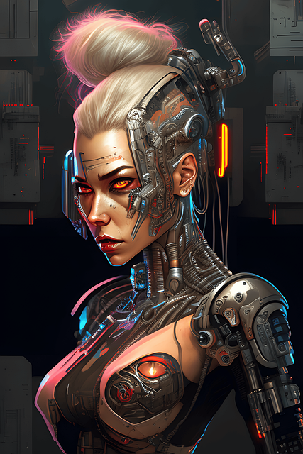 Free Cyborg Futuristic illustration and picture