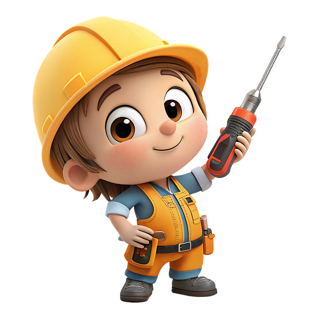 Free handyman screwdriver repair illustration