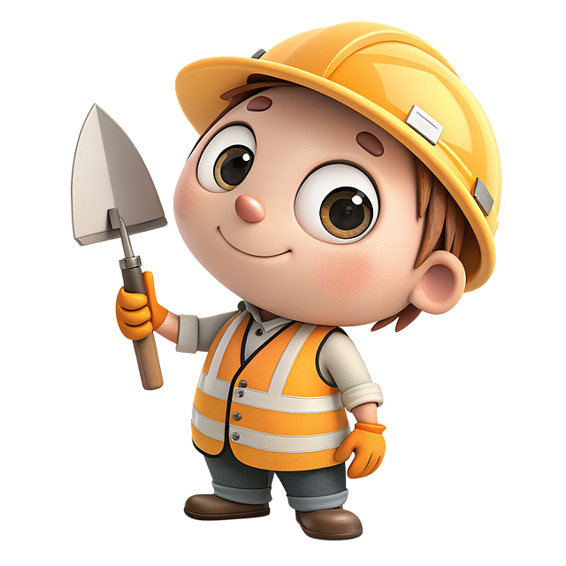 Download free HD stock image of Trowel Builder Free trowel builder building illustration