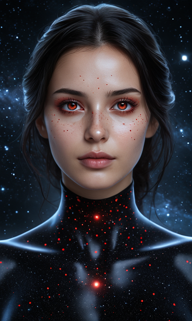 Free woman fantasy portrait illustration