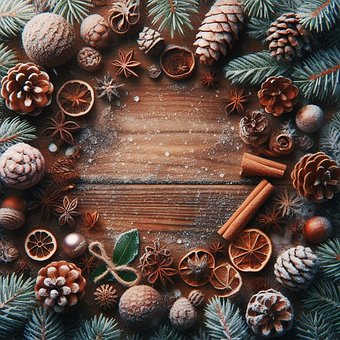 Free Spruce Wreath illustration and picture