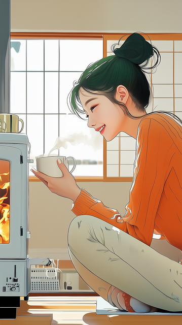 Free cozy relaxation peaceful illustration