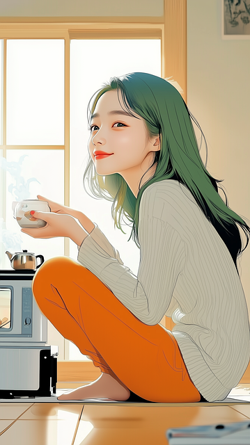 Free cozy relaxation peaceful illustration