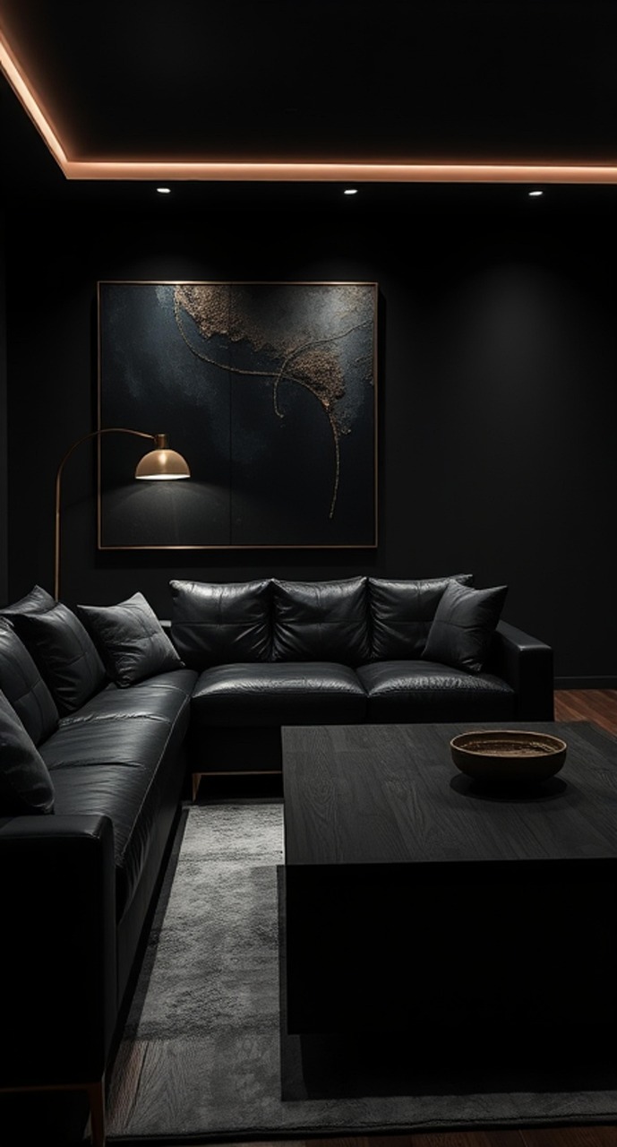 Salon Sombre Design Moderne - Photo gratuite sur Pixabay