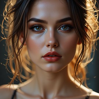 Free Woman Portrait illustration and picture