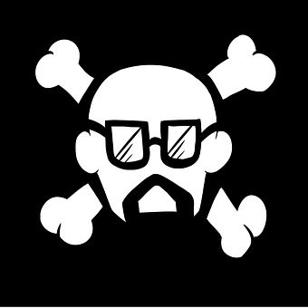 Free Skull And Cross Bones Pirate illustration and picture