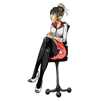 Free Woman Receptionist illustration and picture