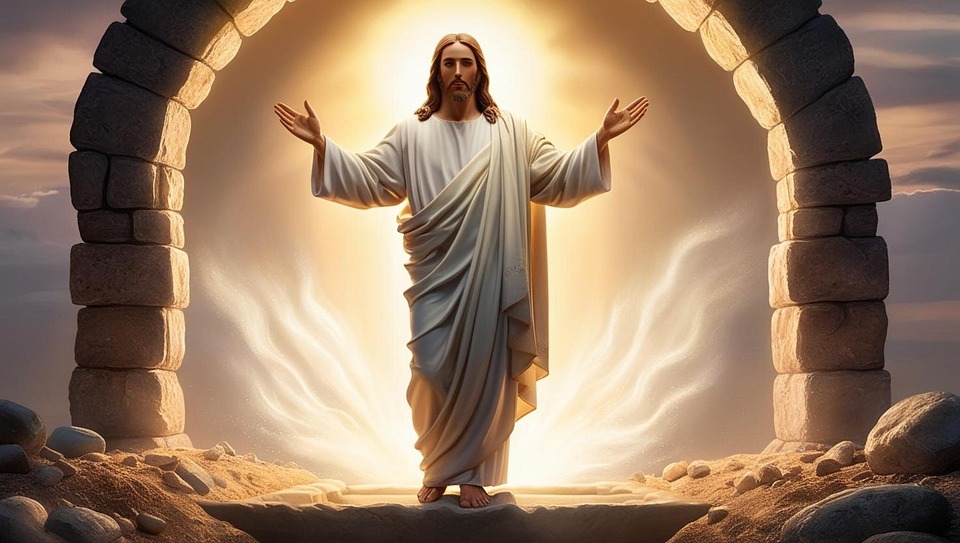 Download Jesus, Easter, Resurrection. Royalty-Free Stock Illustration