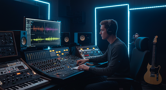 Free Sound Engineer Music Production illustration and picture