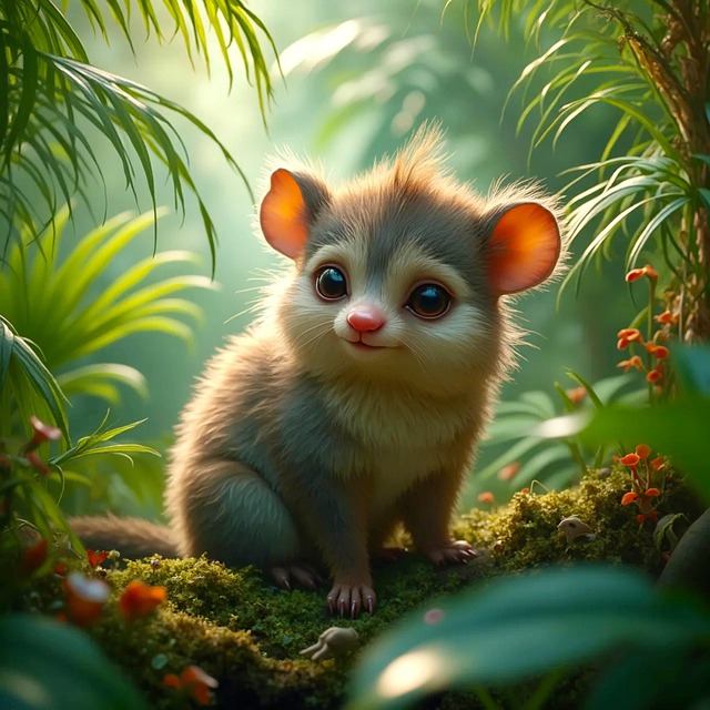 Free ai generated furry creature illustration