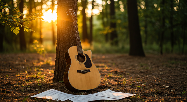 Free Acoustic Guitar Electric Guitar illustration and picture