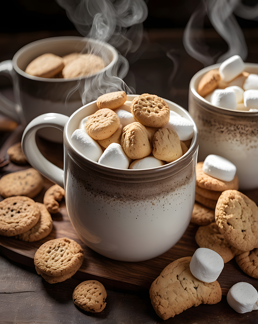 Free ai generated marshmallow sweets illustration