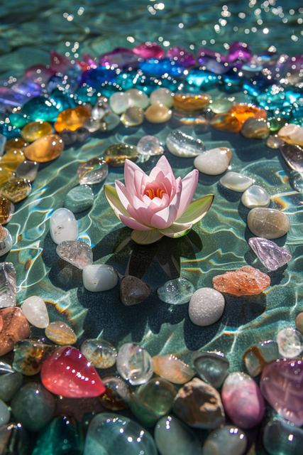 Free ai generated crystal mineral illustration