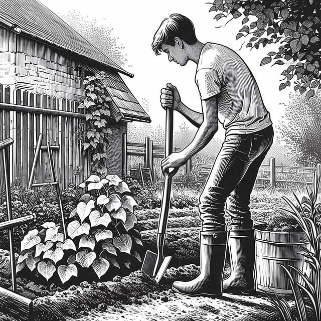 Ai Generiert, Junge, Gärtner, Garten