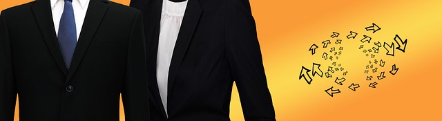 Free suit business arrows illustration