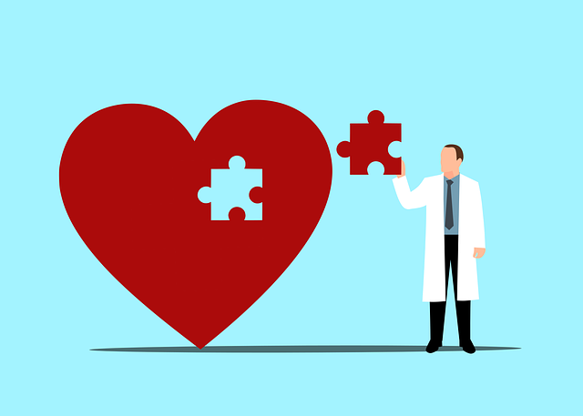 Free heart feelings puzzle vector