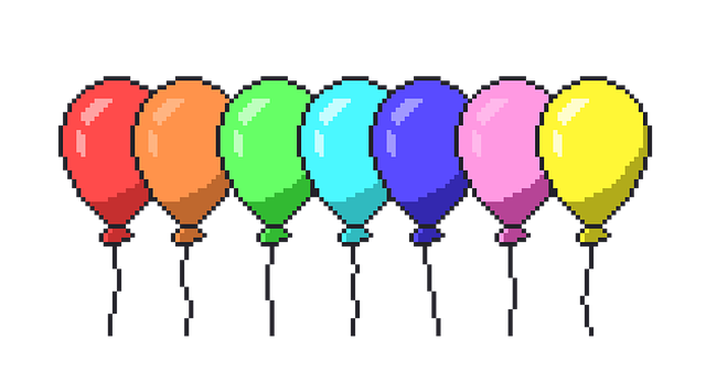 Free balloons rainbow colorful illustration