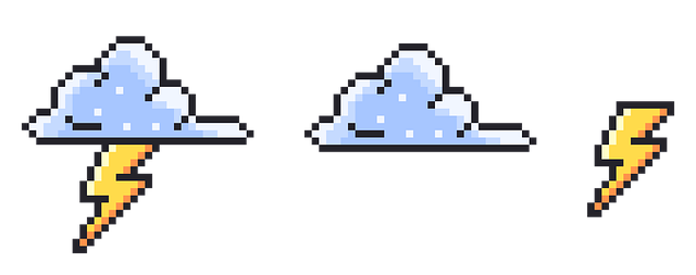 Free lightning thunder storm illustration