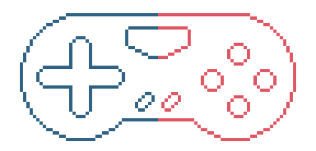 Free retro controller gaming illustration