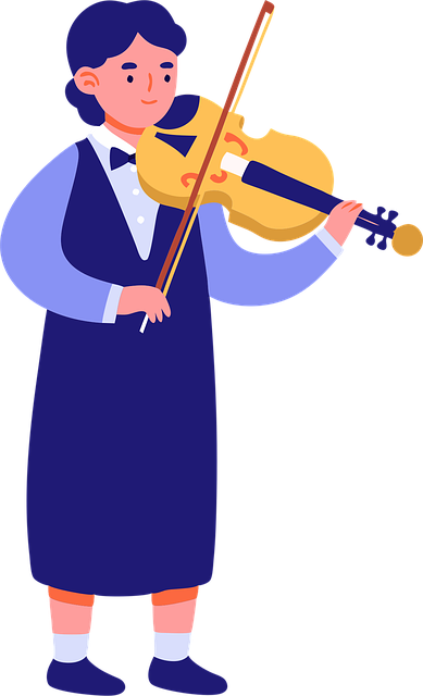 Free ai generated woman violinist vector