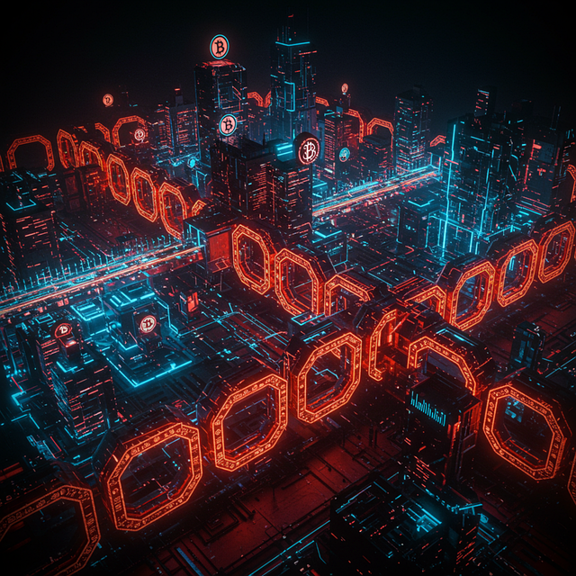 Free cryptocurrency digital technology illustration