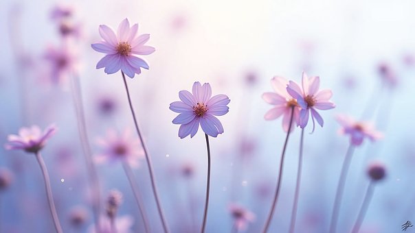 Natura, Flori, Fundal, Floral, Stilizat