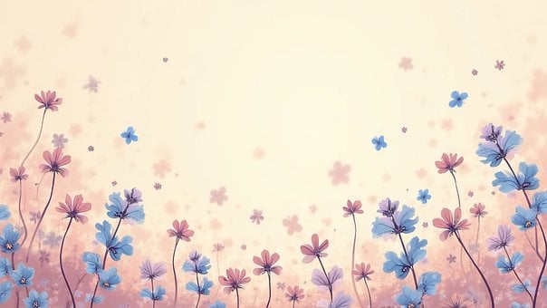 Natura, Flori, Fundal, Floral, Stilizat