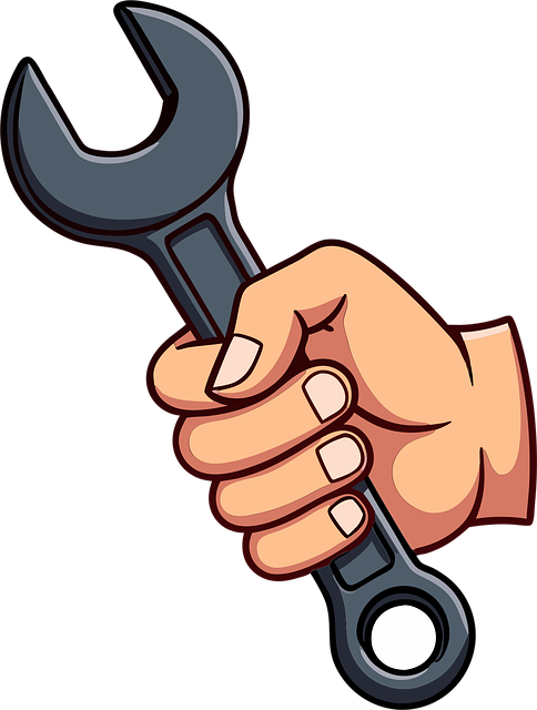 Free craft handyman wrench vector