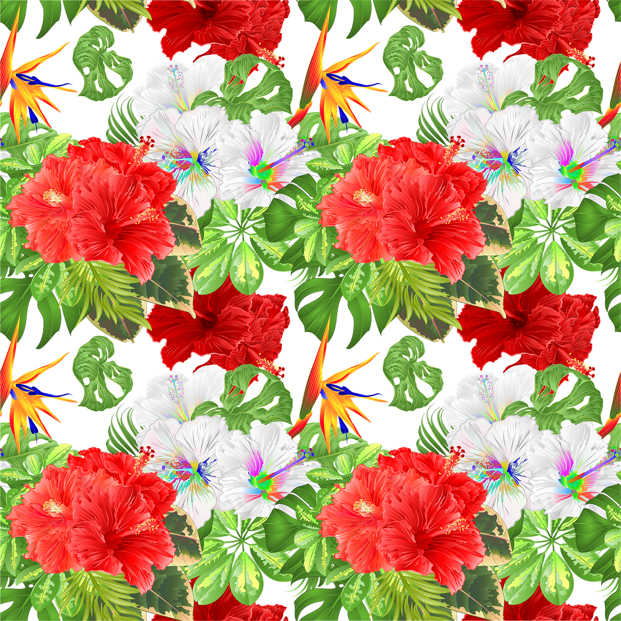 Muster, Nahtlos, Floraler Hintergrund