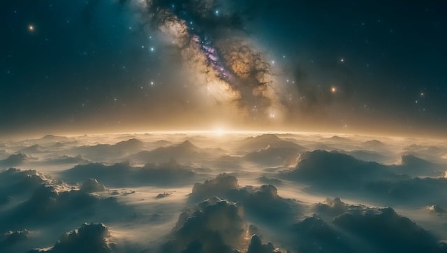 Free nebulae galaxy space illustration