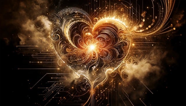 Ai, 数学, 量子计算, 计算, 心, 心形, 情人节, 做我的情人, 金子