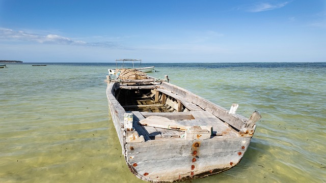 Boot, Meer, Sansibar