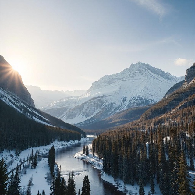 Free Ai Generated Mountains illustration and picture