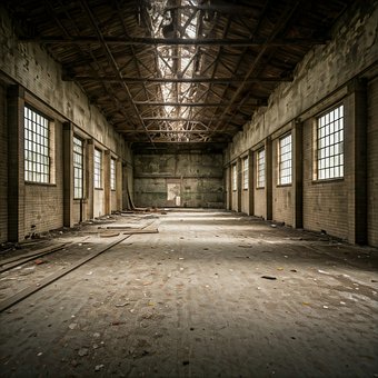 Abandonado, Edificio, Viejo, Fábrica