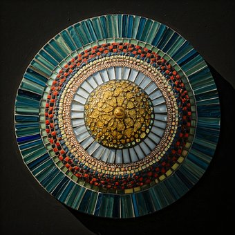 Mosaico, Patrón, Geométrico, Loseta