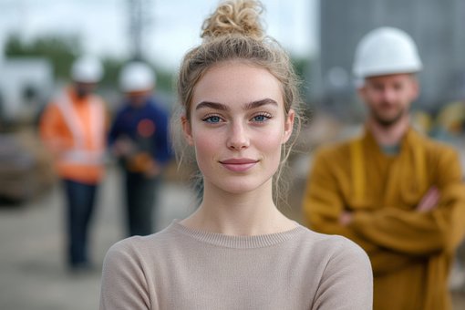Free Lady Factory illustration and picture