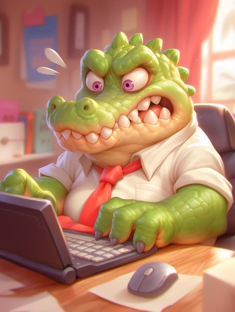 Free Ai Generated Alligator illustration and picture