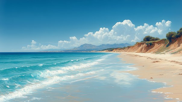 Rustig Strand, Turquoise Water